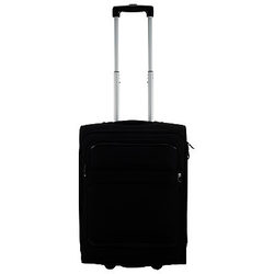 Qubed Two Wheeled Cabin Suitcase 55cm, Black